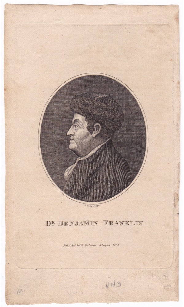 [3731362] Dr. Benjamin Franklin. [Benjamin Franklin Portrait Engraving]. Jean Baptiste NINI.