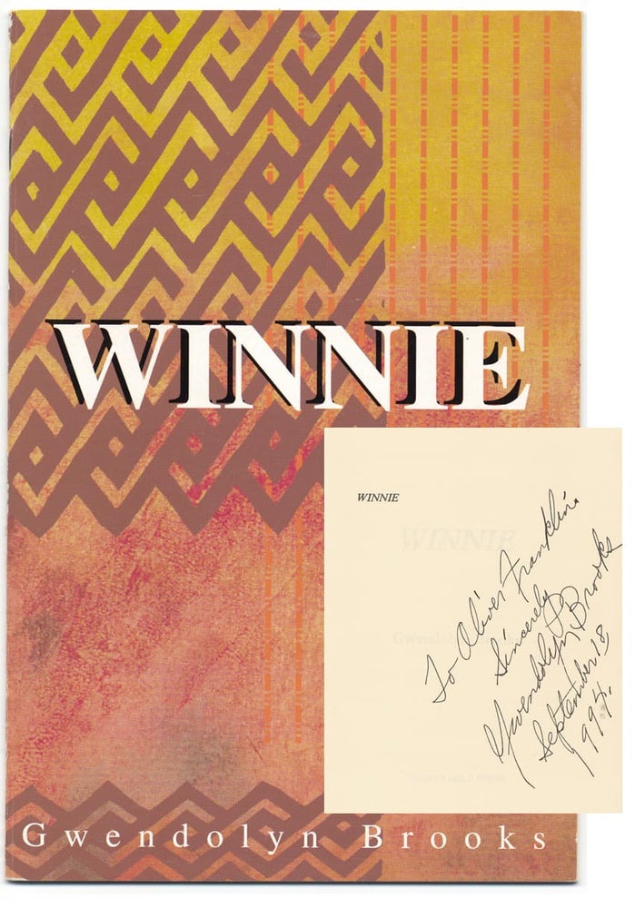 [3731442] Winnie. (Signed). Gwendolyn Brooks.