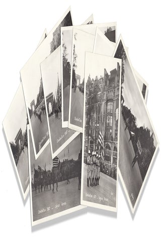 American Legion Parade at the 1927 Paris National Convention, 9 real photo postcards.