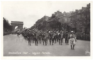 Nine Real Photo Postcards from the American Legion Parade at the 1927 National Convention in Paris.