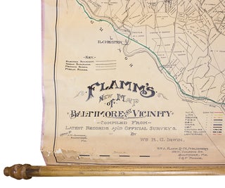 Flamm’s New Map of Baltimore and Vicinity Compiled from Latest Records and Official Surveys.