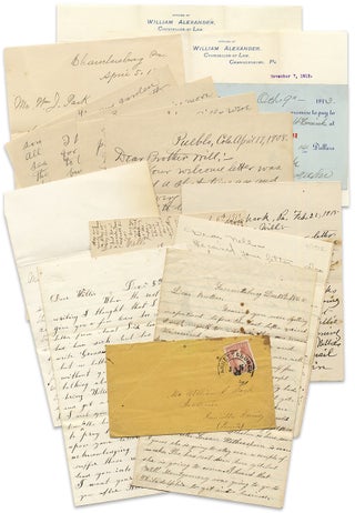 3731609] 1865–1915 collection of 17 letters of the Park Family of Franklin County, Pennsylvania...