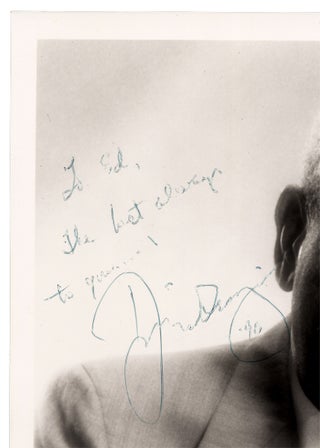 Dizzy Gillespie Signed Photograph, Jazz Trumpeter and Composer.