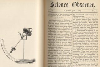 The Science Observer. 1877 to 1881. Volume I–III.