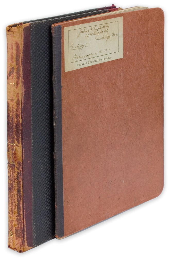 [3731782] 1901 Manuscript Notebooks kept by Julius Wooster Eggleston, geologist and author, as a Harvard student. Julius W. Eggleston.