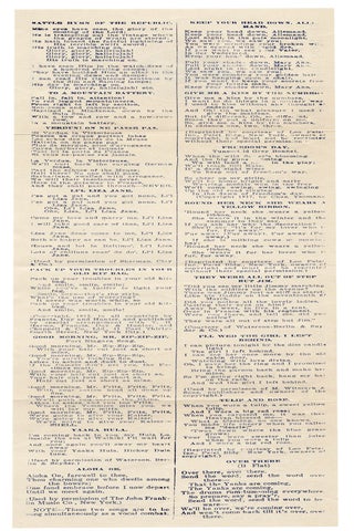 Songs of the Soldiers, Camp Zachary Taylor, Ky.