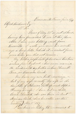 George Andrews, Tennessee Supreme Court Justice — Seven ALSs, 1869–1872.