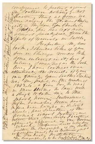 1873 Autograph Letter Signed by Almira Hart Lincoln Phelps, Noted Botanist, Educator, and Author.