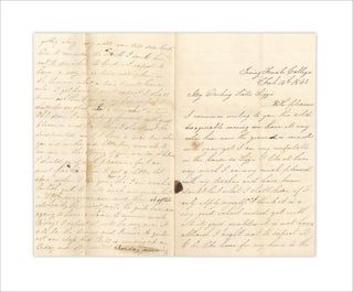 1852–1861 Five Letters to the Eldest Daughter of Delaware’s 41st Governor, William Cannon of Bridgeville, Sussex County, Delaware.