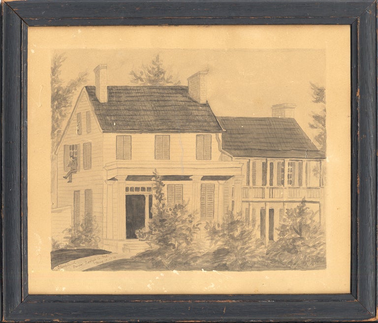 [3731992] Thorpland Plantation, Prince George’s County, Maryland. (1910 Ink Wash Drawing). “E C. J.”.