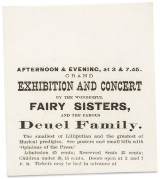 3732009] [The Fairy Sisters. Midget Performers Cassie and Victoria Foster, ca. 1872–1873...
