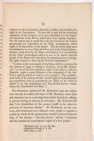 The Great Question for the People! Essays on the Elective Franchise or, Who has the Right to Vote?
