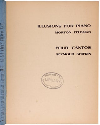 Illusions for Piano [Morton Feldman in New Music Quarterly, July, 1950].