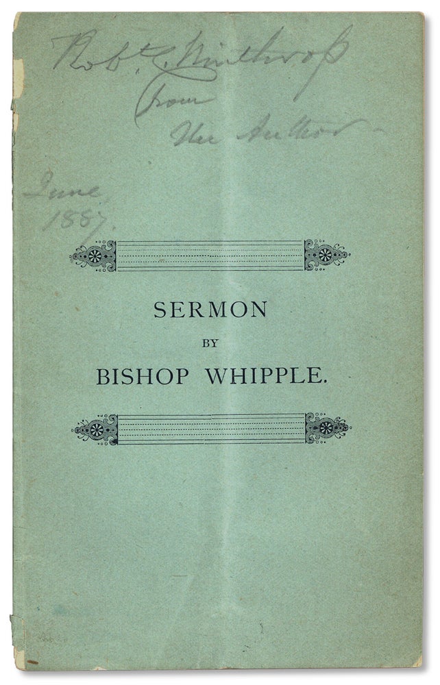 [3732918] Sermon Preached at the Consecration of Rev. Elisha Smith Thomas as Assistant Bishop of Kansas, in St. Paul’s Church, St. Paul, May 4, 1887. A B. Whipple, sic, i e. Henry Benjamin Whipple.