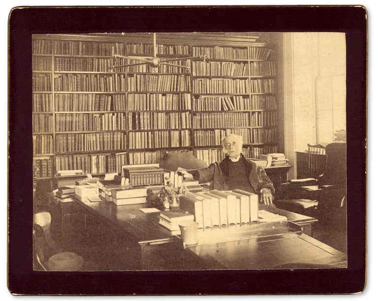 [3732919] [Ca. 1890s photograph of the Most Reverend John Williams, Presiding Bishop of the Episcopal Church, in His Library]. Unkwn.