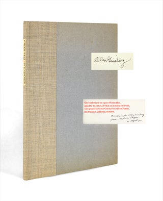 3732928] [Signed by Allen Ginsberg, His Copy:] Redondillas, or Something of That Sort. Ezra...