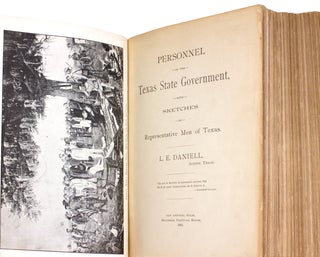 Personnel of the Texas State Government with Sketches of Representative Men of Texas. [Martin McNulty Crane’s Copy, Texas Lt. Governor and Attorney General]