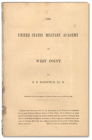 3733084] The United States Military Academy at West Point. E D. Mansfield