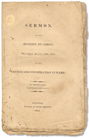 3733096] A Sermon, on the Divinity of Christ, Delivered August 13, 1815. To the Church and...