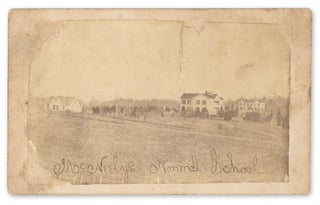 3733121] Circa 1870s albumen photograph of McNeely’s Normal School, later Hopedale Normal...