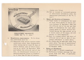 Civil Readjustment Letter [18 issues; later, Navy Veteran].