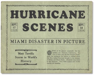 3733149] Hurricane Scenes, Miami Disaster in Picture. [cover title]. Stephen Cochran Singleton