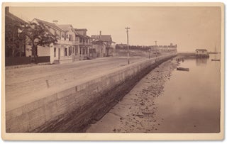 3733161] Ca. 1880s photograph of Bay Street, the Seawall and Fort Marion in St. Augustine,...