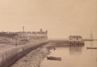 Ca. 1880s photograph of Bay Street, the Seawall and Fort Marion in St. Augustine, Florida.