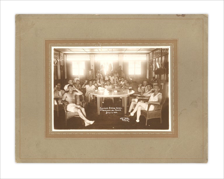 [3733179] 1932 photograph of at the Sulphur Spring Hotel in St. San Francisco del Monte in Manilla, Philippines. Andrea M. de Austina, spelling?