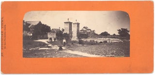 3733200] C. 1870s photograph of the 1808 City Gate of St. Augustine, Florida. Florida Club
