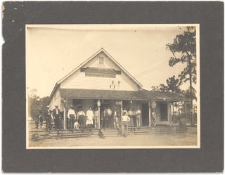 3733202] Ca. 1910s Florida photograph of armed men in front of a general store, with...