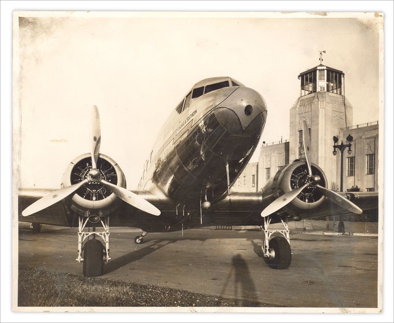 [3733223] Ca. 1936 photograph of the “City of New Orleans” aircraft of the Chicago and Southern Air Lines. Unkwn.