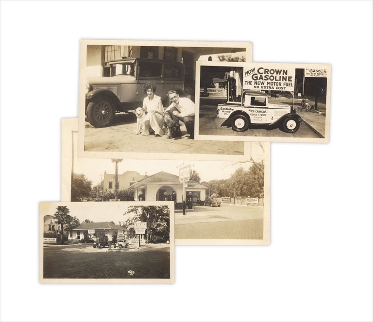 [3733274] 1930–1933, Four photographs of Joe Cannon’s Service Station in Orlando, Florida. Bill Weir.