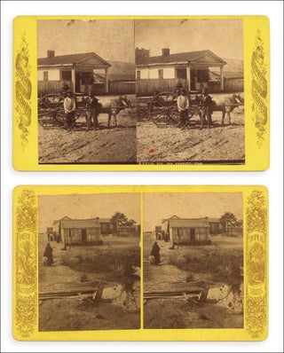 3733277] Two ca. 1870s–1880s Jacksonville, Florida stereoviews of Black Americans. Unkwn