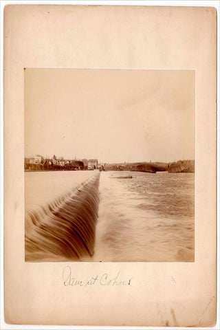 Ca. 1880s–1890s photographs of Cohoes Falls and the Cohoes Company Dam, New York.