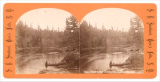 3733309] Ca. 1880s stereoview of the Raquette River in the Adirondacks by Seneca Ray Stoddard. S...