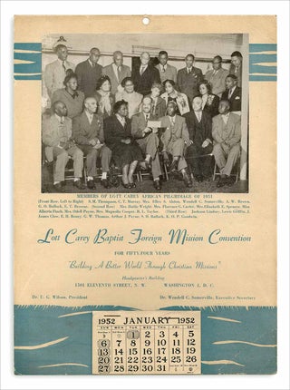 3733312] Lott Carey Baptist Foreign Mission Convention ... [photo-illustrated calendar]. Anon