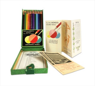 “Paint with Pencils.” Mongol Colored Indelible Extra Strong Thin Lead Pencils (1931) [with:] Brodlyne Crayons [with:] Manual Art Sixteen Quality Pressed Crayons.