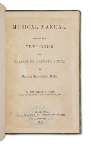 Musical Manual. Designed as a Text-Book for Classes or Private Pupils in Vocal or Instrumental Music.