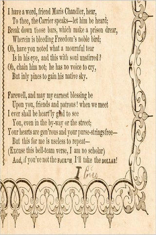Carrier’s Address to the Patrons of the American Republican. January 1, 1859.