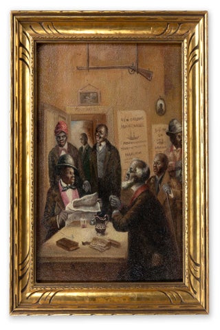 Scenes of African-American Life in New Orleans: Late 19th-early 20th c. American genre painting attributed to Swedish-American artist Thure de Thulstrup.