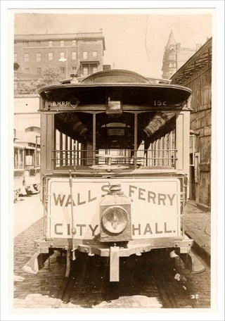 3733855] Original photograph showing Wall Street Ferry streetcar, Brooklyn Heights Railroad. Unk
