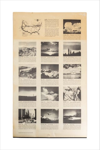 1943 – 1944 United Airlines Calendar: The Main Line Airway ... The Route of the Mainliners.