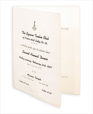 3733970] The Square Twelve Club of Prince Hall Lodge No. 38 ... [opening lines of 1947 invitation...