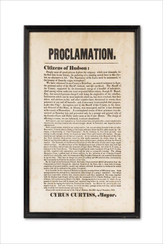 Proclamation. Citizens of Hudson…