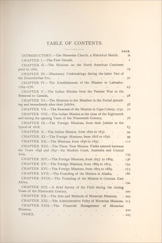 A History of the Missions of the Moravian Church, During the Eighteenth and Nineteenth Centuries.