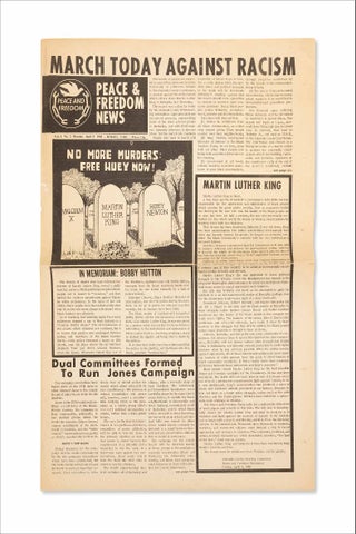 Peace & Freedom News. Vol. 1, No. 2. April 8, 1968. March Today Against Racism.