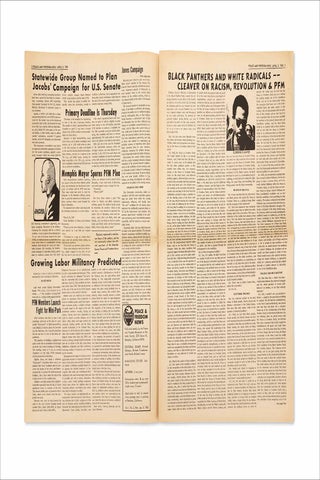 Peace & Freedom News. Vol. 1, No. 2. April 8, 1968. March Today Against Racism.