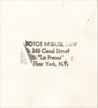 Two circa 1960s photographs of Hispanic-American community events promoting mutual understanding, including one by La Prensa newspaper photographer Miguel Luis, featuring New York Governor Nelson A. Rockefeller.
