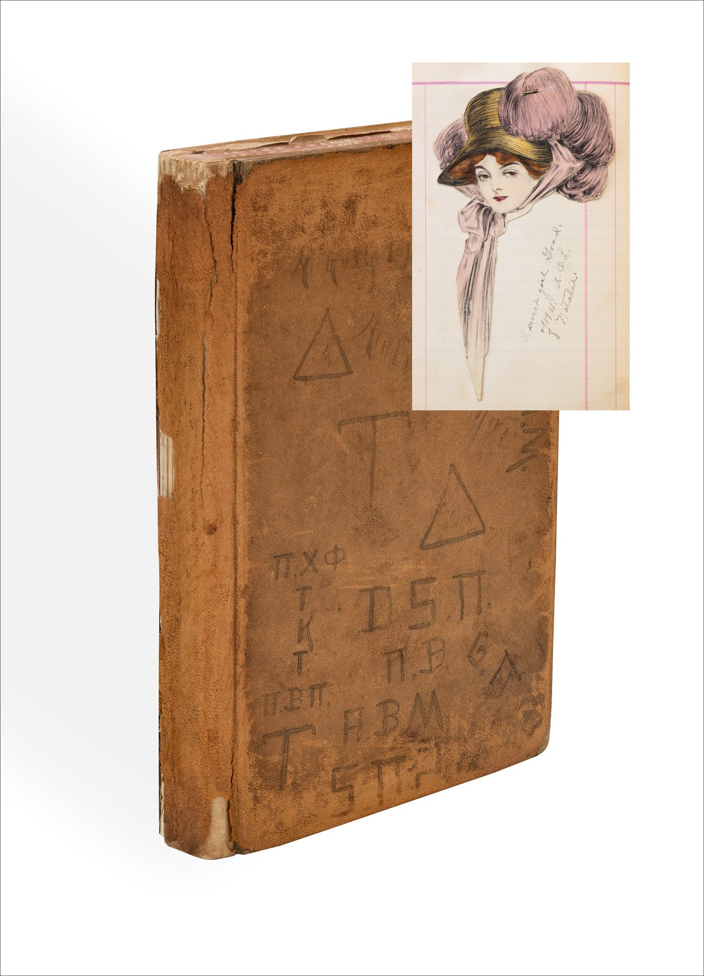 1910–1911 scrapbook kept Alice Ruth “Dutch” Clark at the Academy of Our ...
